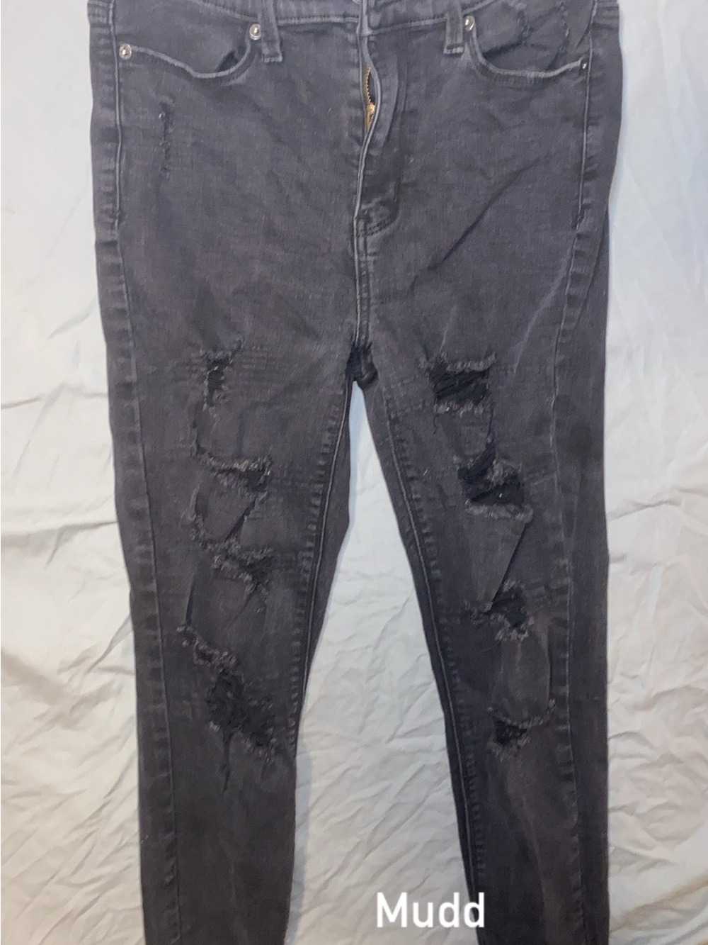 Mudd Women's Distressed Black Jeans